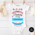 Happy Birthday Daddy Baby Onesie