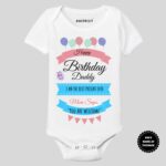 Happy Birthday Daddy Baby Onesie