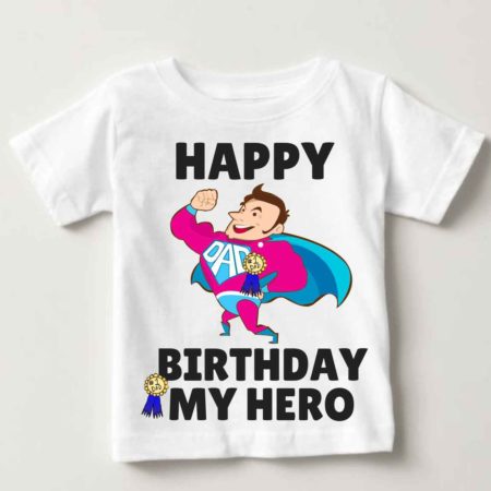 Happy Birthday My Hero kids T-shirts | Knitroot