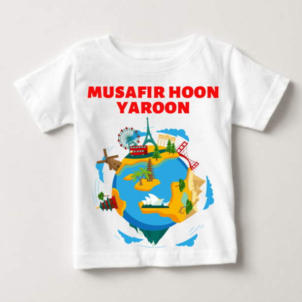 Musafir Hoon Yarron T-shirts For Kids|knitroot