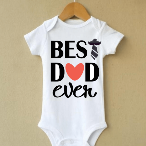 Fathers Day Best Dad Romper | Knitroot