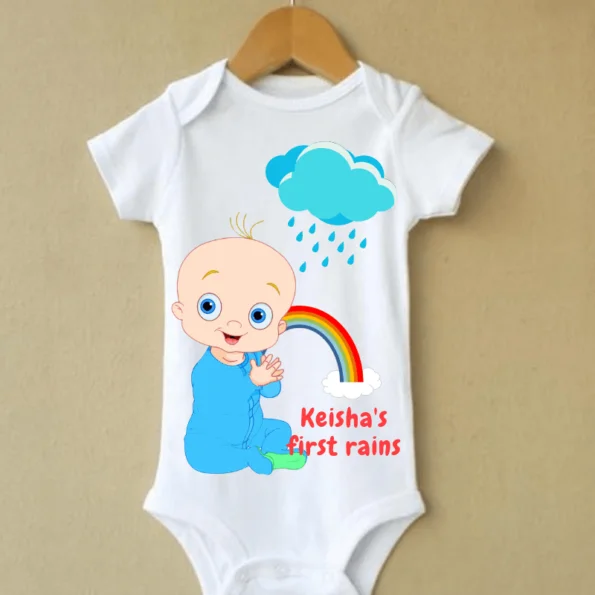 First Rain Baby Onesie | Knitroot