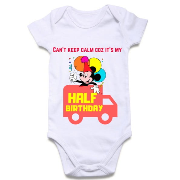 Half Birthday Onesie | Knitroot