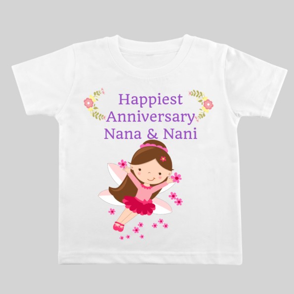 Happiest Anniversery Nana & Nani Kid Tshirt