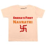 navratri baby garba white tshirt 01