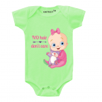No hair dont care pink-Baby-Romper-White-knitroot