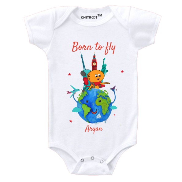 born to fly Baby romper