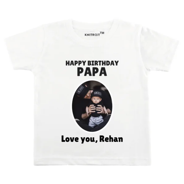 dad birthday photo t-shirt | Knitroot