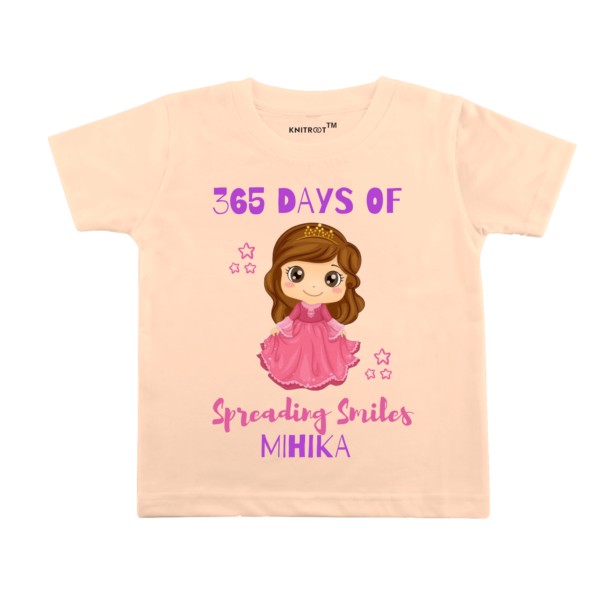365-days-of-spreading-smile-mihika-kids-tshirt-peach-knitroot