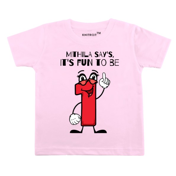 Mithila-says-its-fun-to-be-kids-tshirt-pink-knitroot
