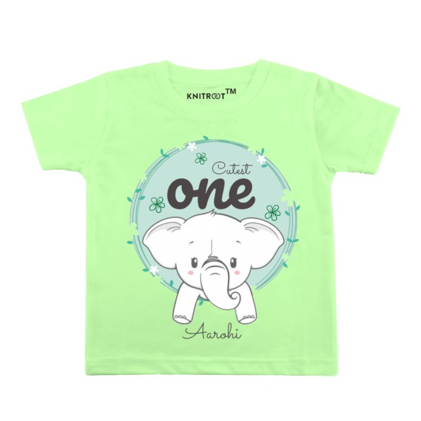 cutest-one-aarohi-kids-tshirt-green-knitroot