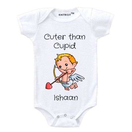 Cuter Than Cupid Onesies | baby rompers | Knitroot