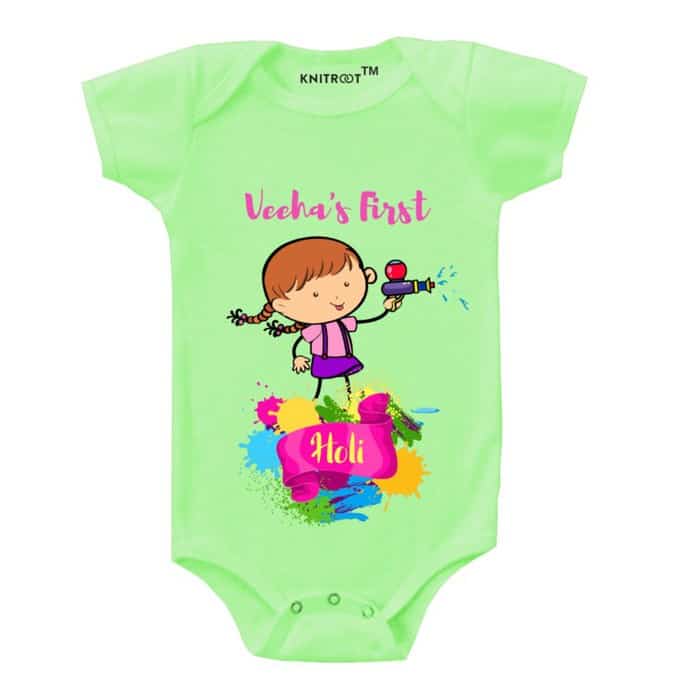 holi dress for baby girl