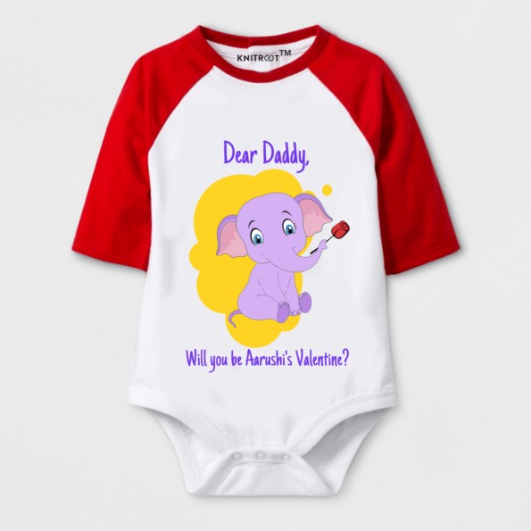 daddy is my valentine kids outfit