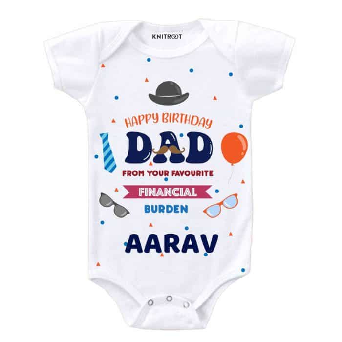 happy birthday daddy baby outfit