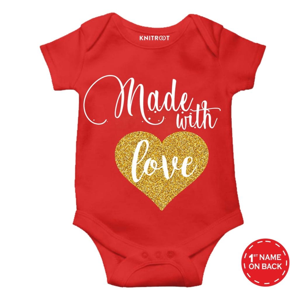 Newborn Baby T shirt & Romper Customized Outfits By KNITROOT