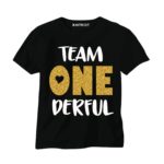 team one derful black tshirt