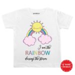 i am the rainbow during the storm peach t shirt