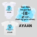 eid moobarak custom kids baby and kids outfit