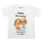 happy anniversary family realations white romper