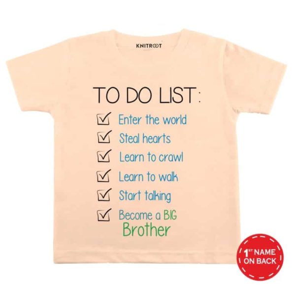 to-do-list-peach-color-customize-T-shirts-For-Kids