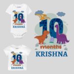 10 Month DINO Theme Newborn Baby Outfit
