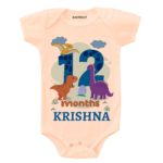 12 Month DINO Theme Newborn Baby Outfit