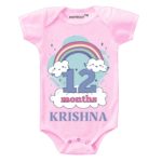 12 Month Rainbow Theme Baby Wear