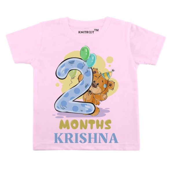 2 Month Teddy Theme Tees (Pink)