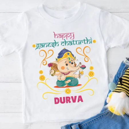 Happy Ganesh Chaturthi Baby Onesie Or T-shirt Outfit