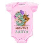 3 Month Teddy Design Baby Outfit