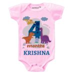 4 Month DINO Theme Newborn Baby Outfit