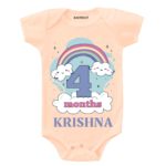 4 Month Rainbow Theme Baby Wear