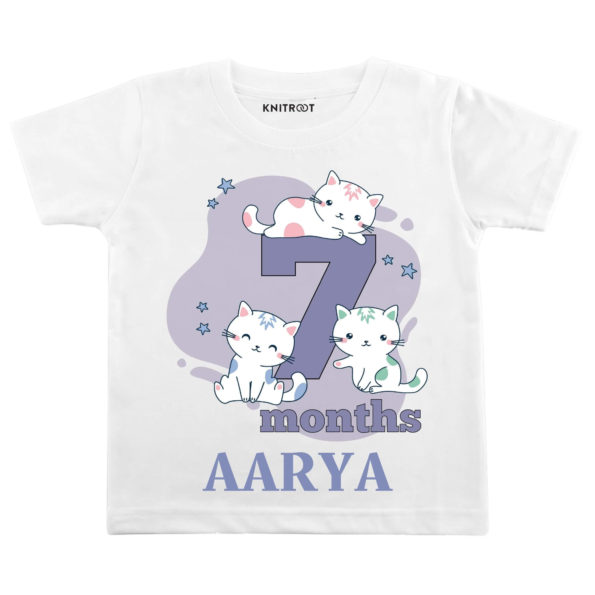 7 Month Cat Theme TEES