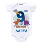 9 Month DINO Theme Newborn Baby Outfit
