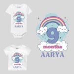 9 Month Rainbow Theme Baby Wear