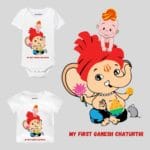 my first ganesh chaturthi custom baby wear