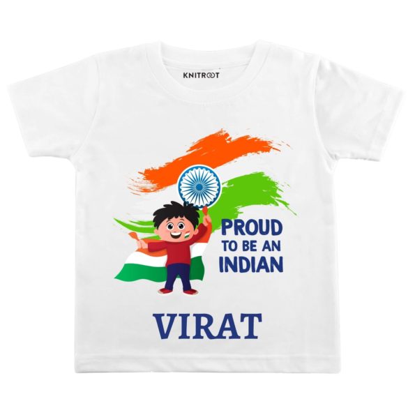 proud to be indian kids tees for baby boys