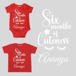 6 Months of Cuteness Baby Outfit
