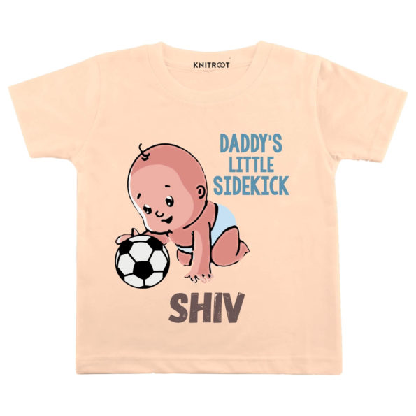 Daddys Little Sidekick Tshirt (Peach)