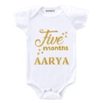 Five Month Glitter Theme Baby Wear