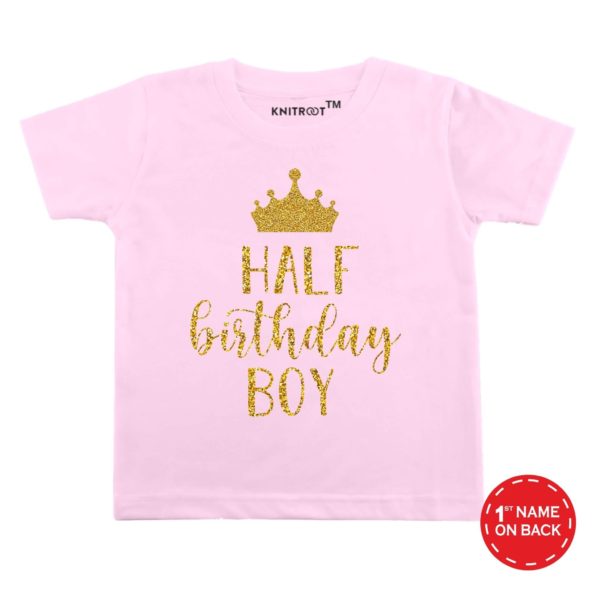Half Birthday Boy TEES (Pink)