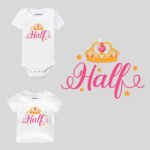 Half Birthday Crown Baby Clothes