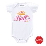 Half Birthday Crown Baby Clothes