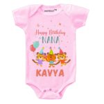 Happy Birthday Nana Tiger Design Baby Wear