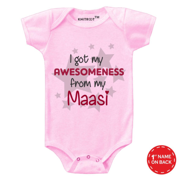 I Got My Awesomeness From My Maasi Onesie (Pink)