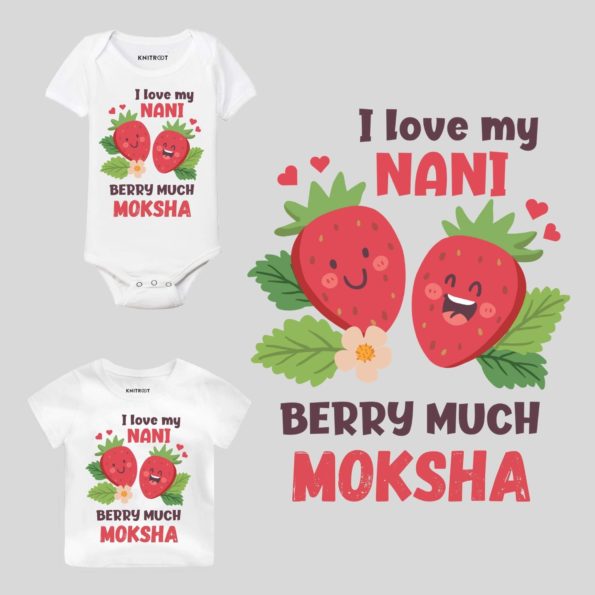 I Love My Nani Berry Much Baby Wear