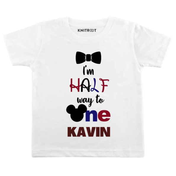 I am Half Way To One! Mickey T-Shirt