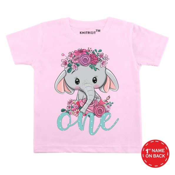 I’m One Elephant Design Tshirt (Pink)