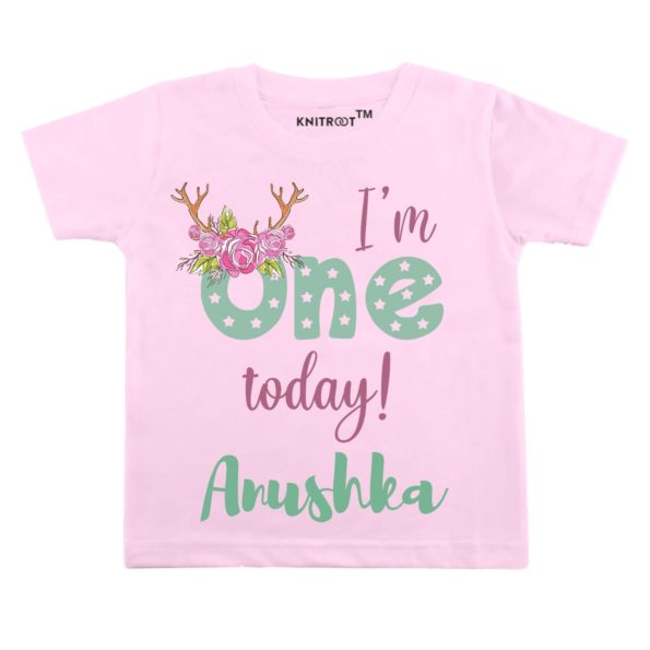 I’m One Today! Tshirt (Pink)